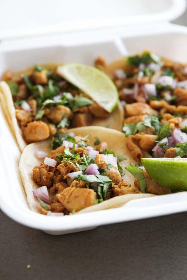 Chicken Street Tacos from Mi Angel Street Tacos