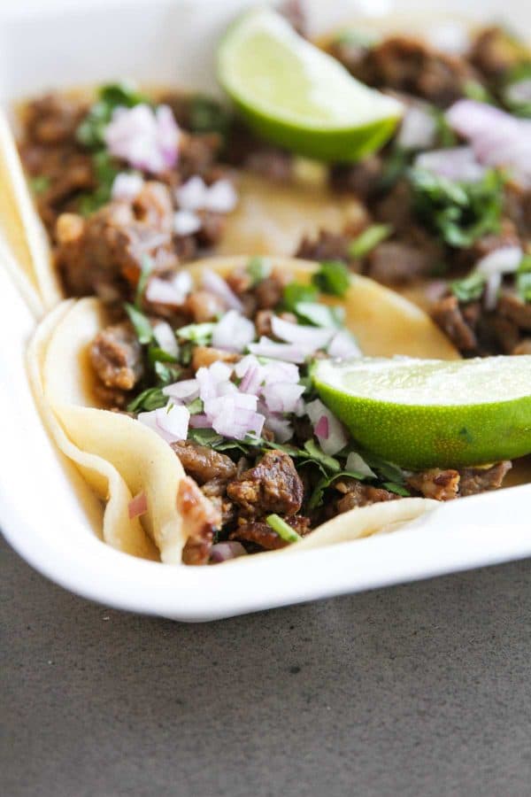 Carne Asada Tacos from Mi Angel Street Tacos