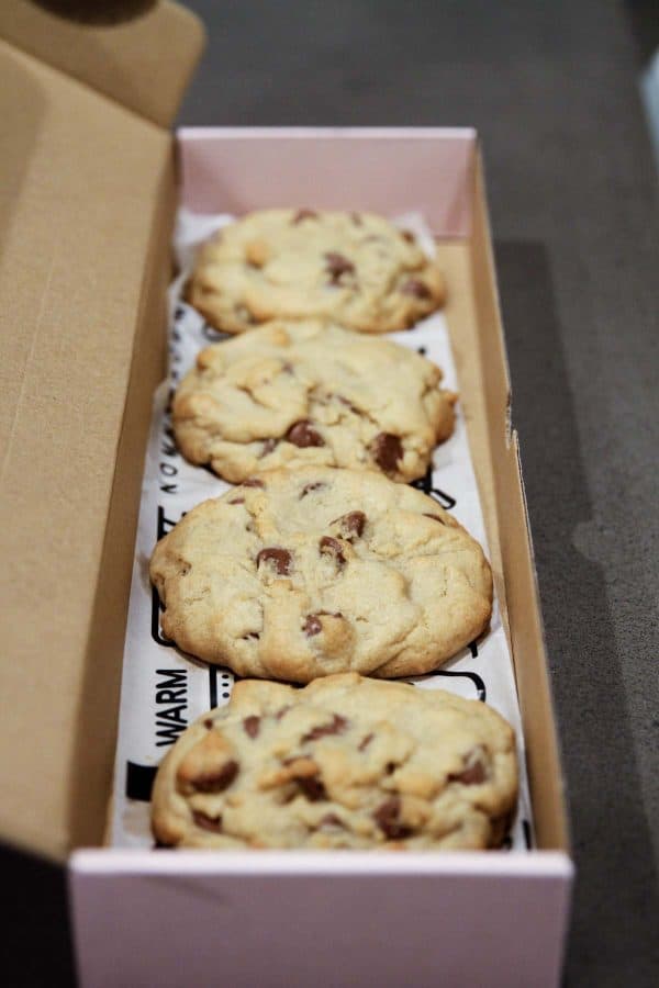 Hot Chocolate Chip Cookies from Crumbl - Utah