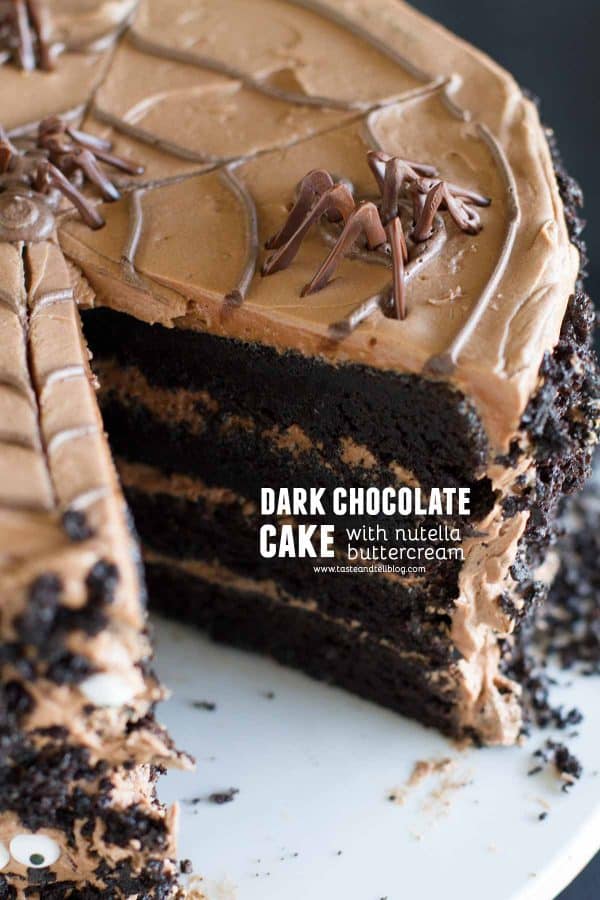 dark chocolate cake with