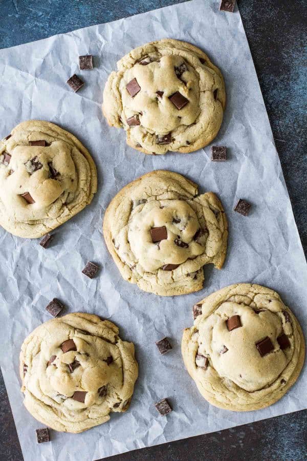 Bakery Style Giant Chocolate Chip Cookie Recipe - Taste and Tell