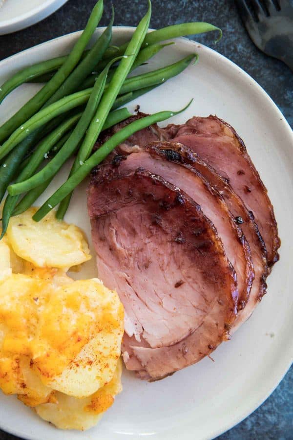 slices of Sweet and Spicy Ham Glaze Recipe