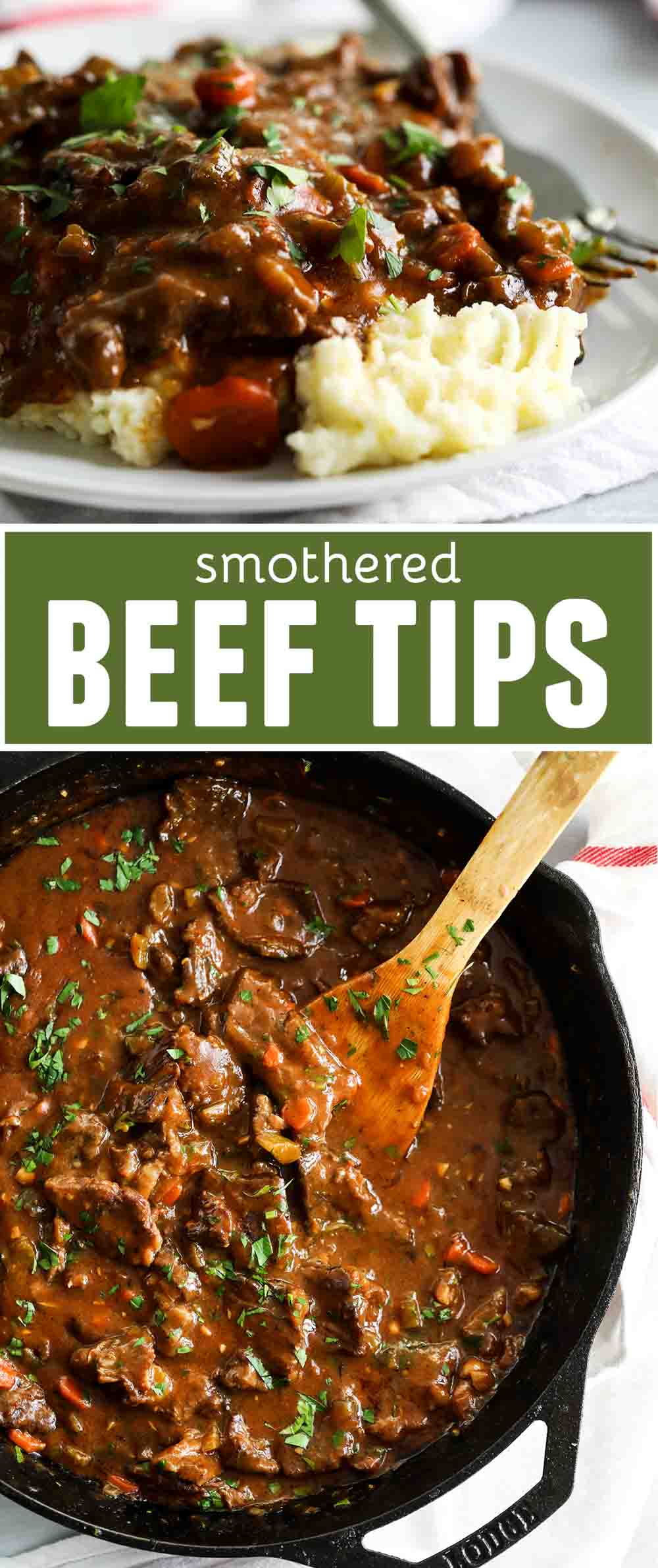 Easy Smothered Beef Tips and Gravy Taste and Tell