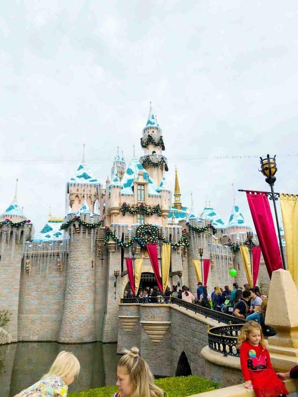 Disneyland Castle at Christmas