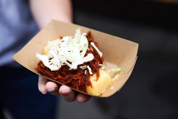 Pozole Rojo Beef with Hominy Polenta from Disney Festival of Holidays 2018