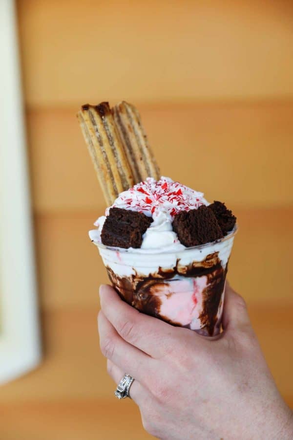 Churro Sundae from The Golden Horseshoe