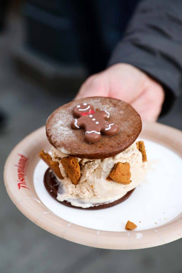Gingerbread Ice Cream Sandwich from Schmoozie's at California Adventure