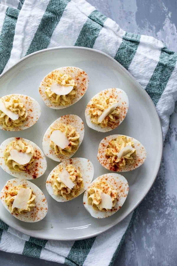 Caesar Deviled Eggs from above