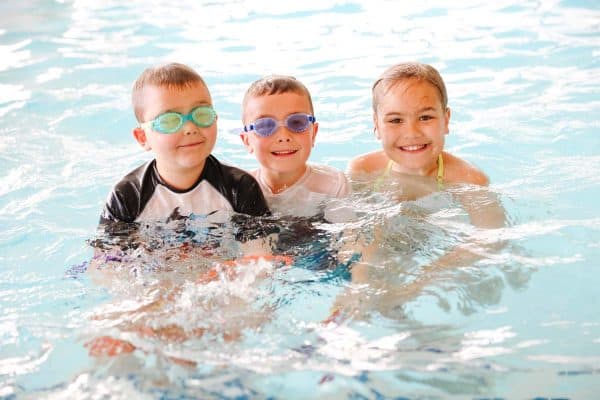 Swimming at The Little America Hotel