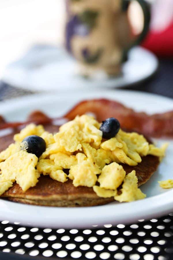 Kids pancakes and eggs from Sweet Lake Biscuits and Limeade