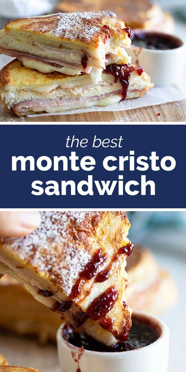 Monte Cristo Sandwich with text in the middle
