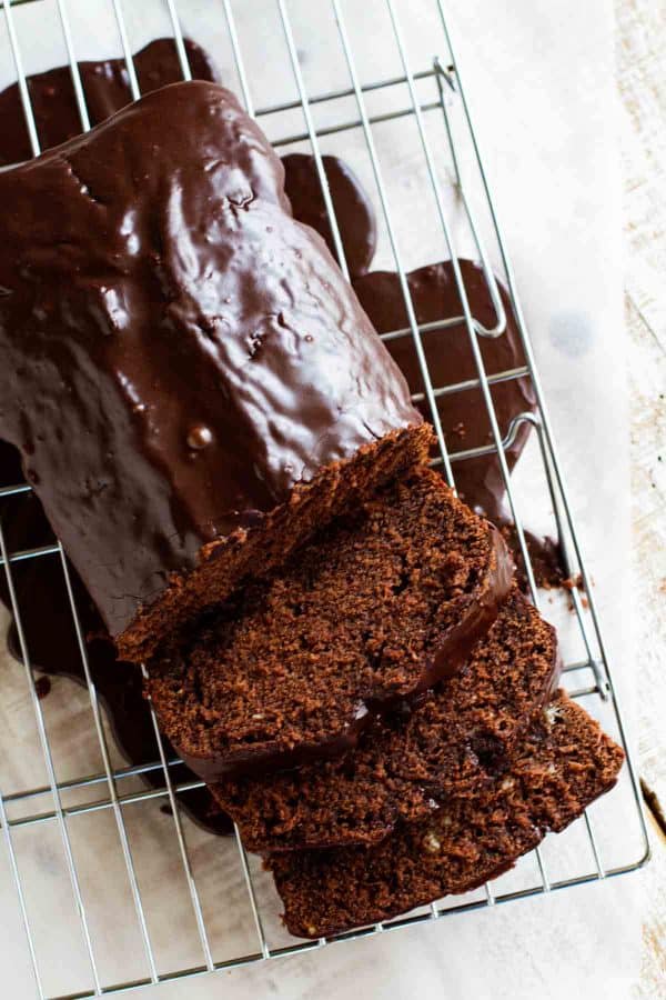 Chocolate Pound Cake with Chocolate Glaze