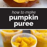 How to Make Pumpkin Puree with text in the center
