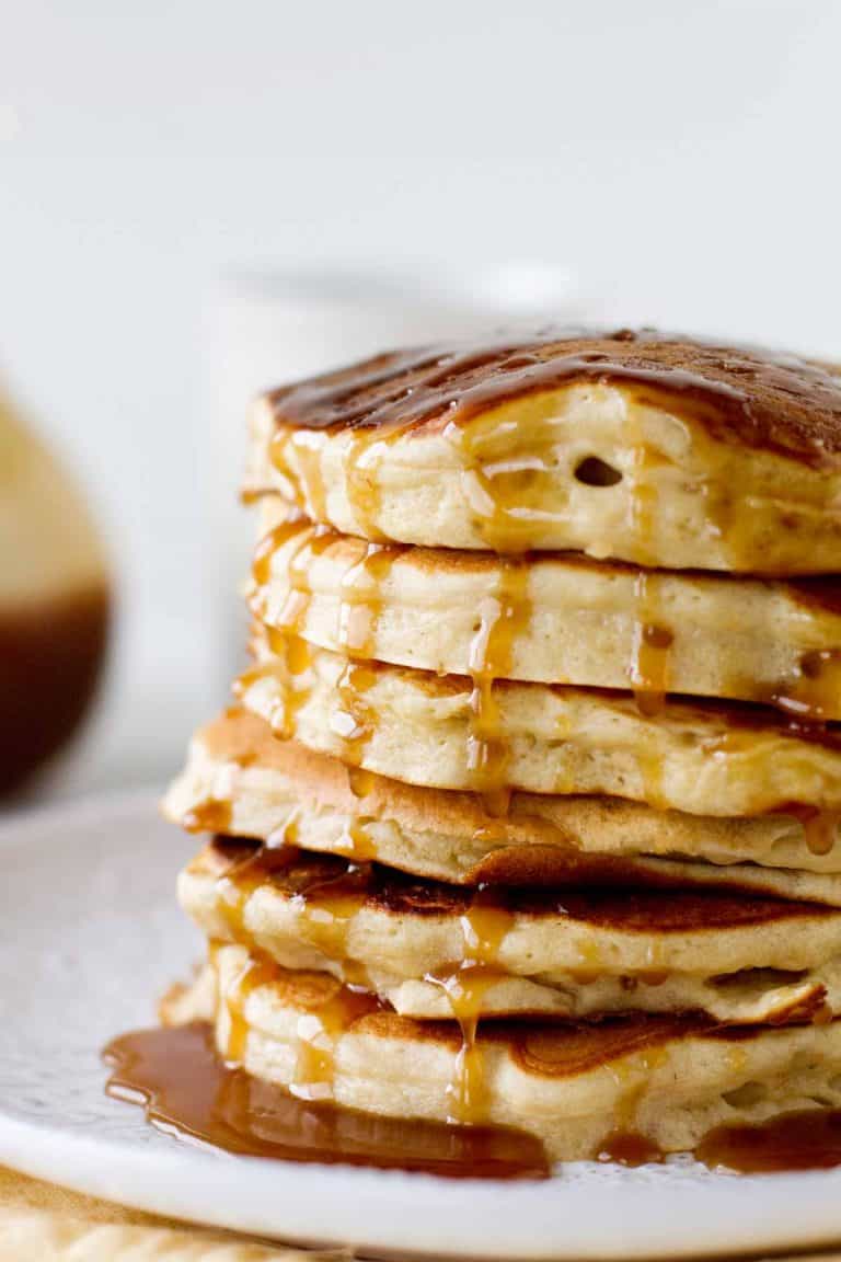 Apple Pancakes on a Plate