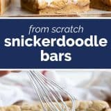 Homemade Snickerdoodle Bars