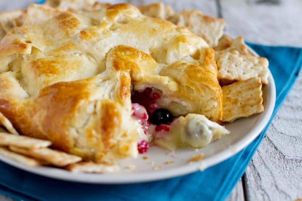 How to Make Berry Stuffed Brie en Croute