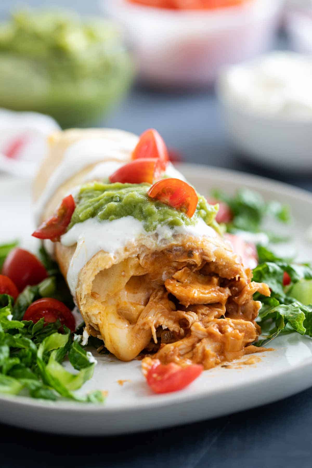 how to make chicken chimichangas