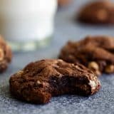 fudgy center of Chocolate Peanut Butter Cookies