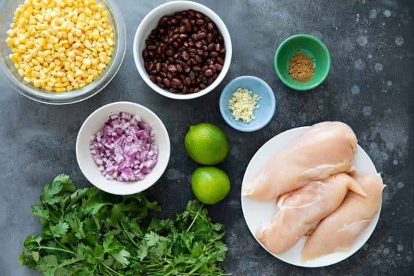 ingredients for Slow Cooker Cilantro Lime Chicken