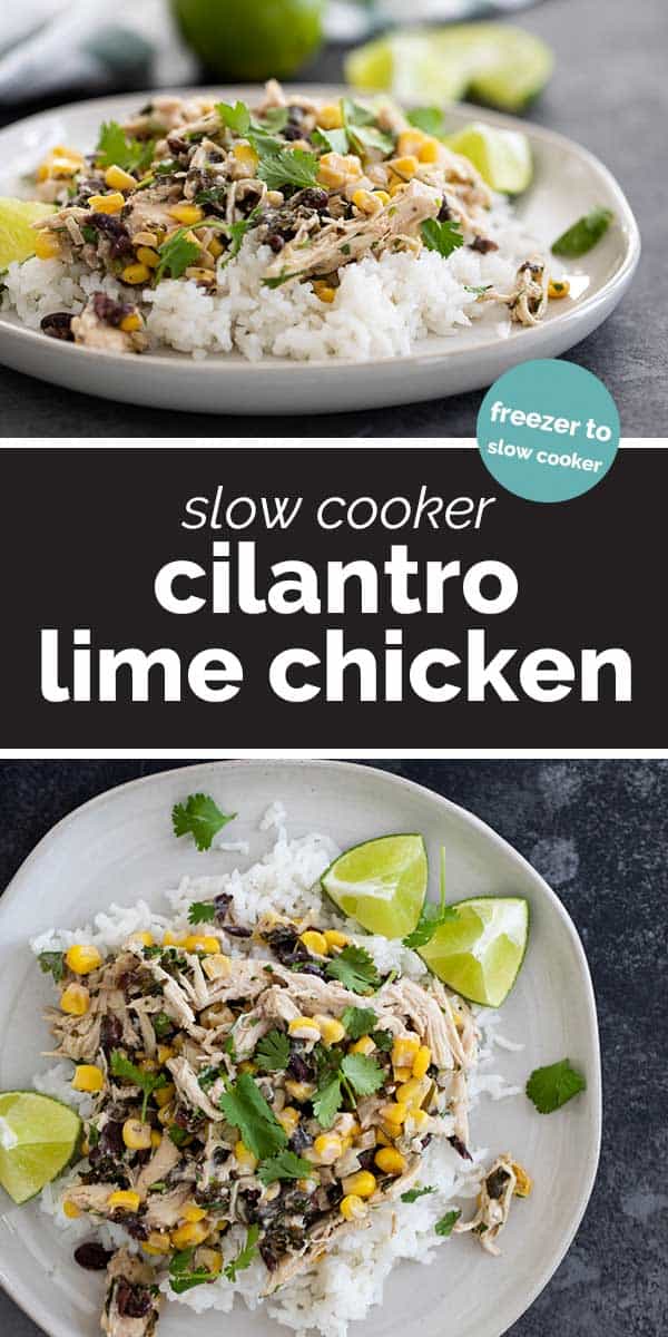 Slow Cooker Cilantro Lime Chicken - Taste and Tell