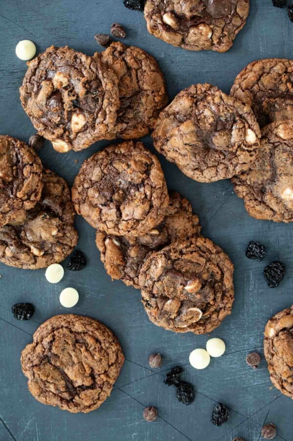 triple chocolate cookies