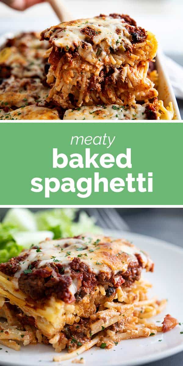 Baked Spaghetti with Homemade Meat Sauce - Taste and Tell