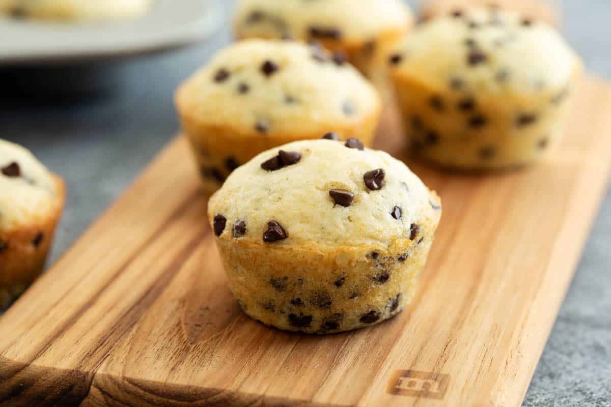 homemade chocolate chip muffins