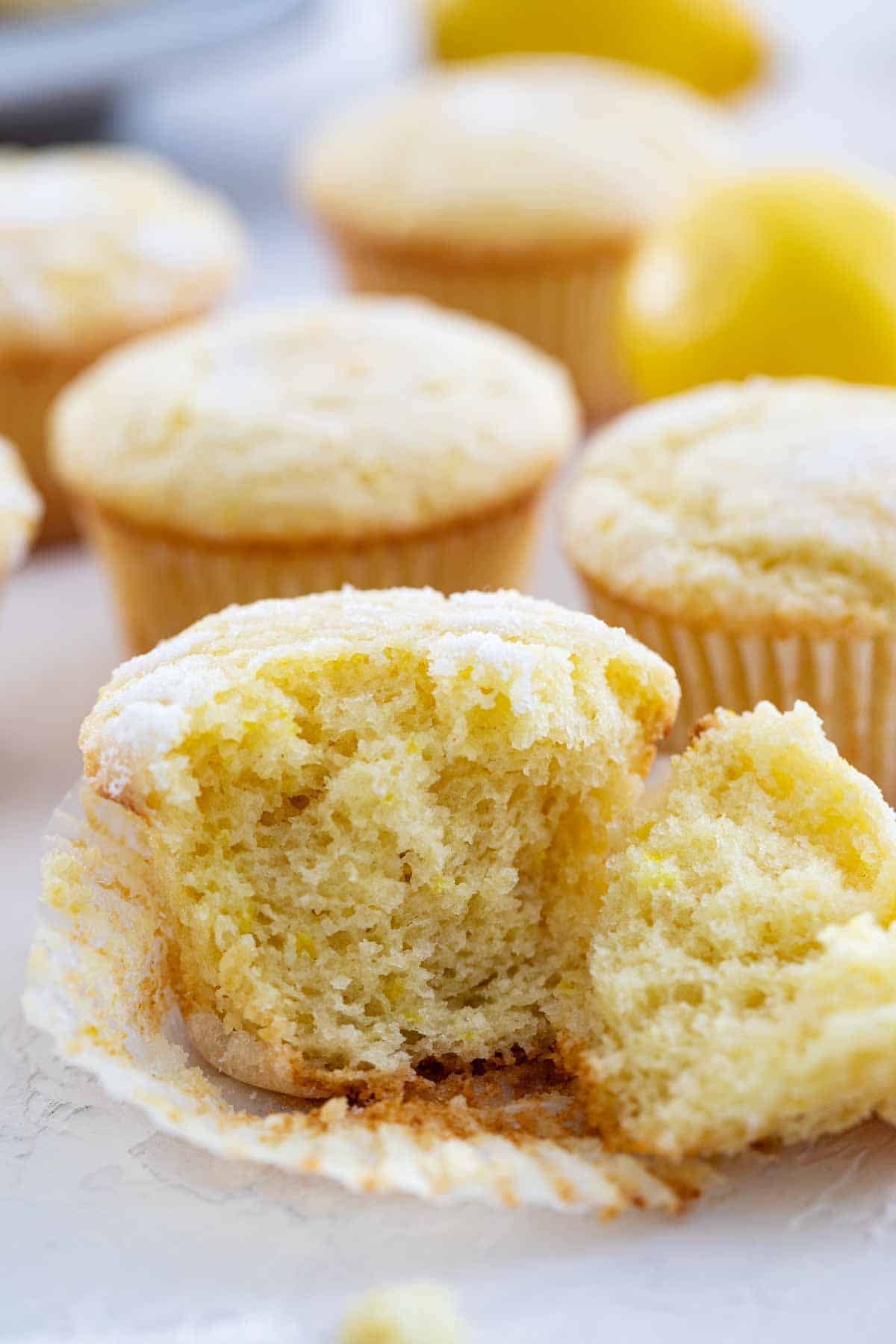 soft and tender muffin texture