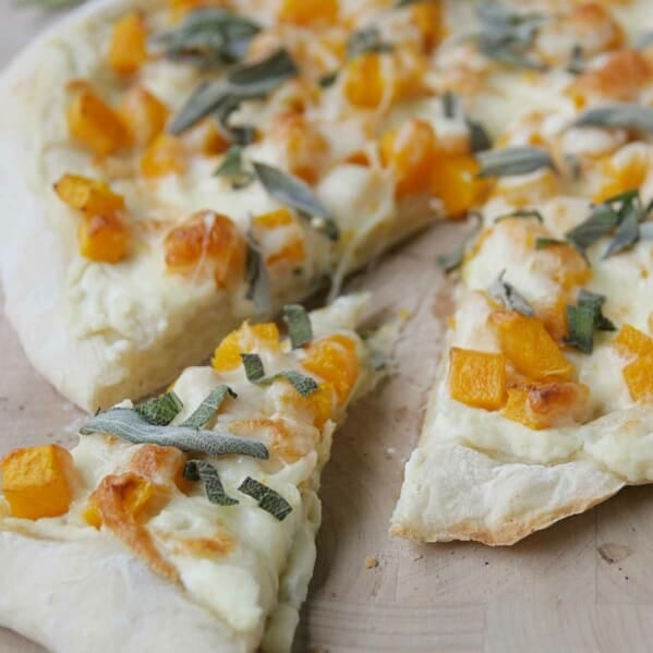 Slice of Butternut Squash and Sage Pizza