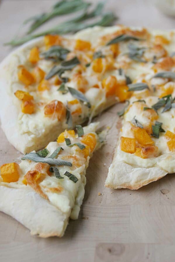 Slice of Butternut Squash and Sage Pizza