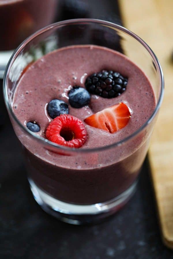berry smoothie recipe with chocolate