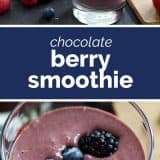 How to Make a Chocolate Berry Smoothie