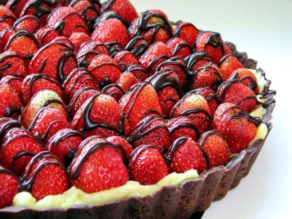 Chocolate Strawberry Tart - Taste and Tell