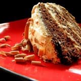 Chocolate Layer Cake with Brown Sugar Cream Cheese Frosting