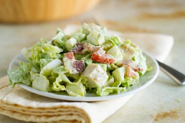 Plate with Chopped Cobb Salad