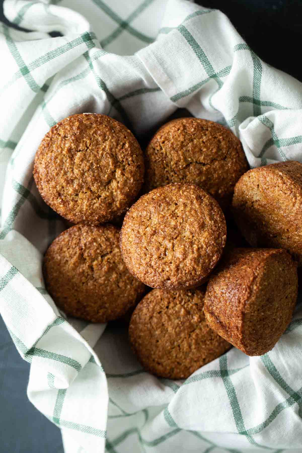 basket of bran muffins