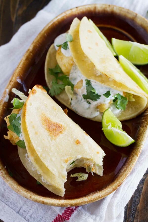 Fried Fish Tacos Taste and Tell