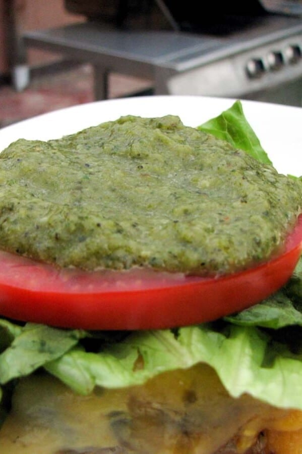 Green Chile Sauce for burgers