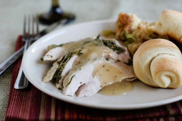 turkey breast with gravy