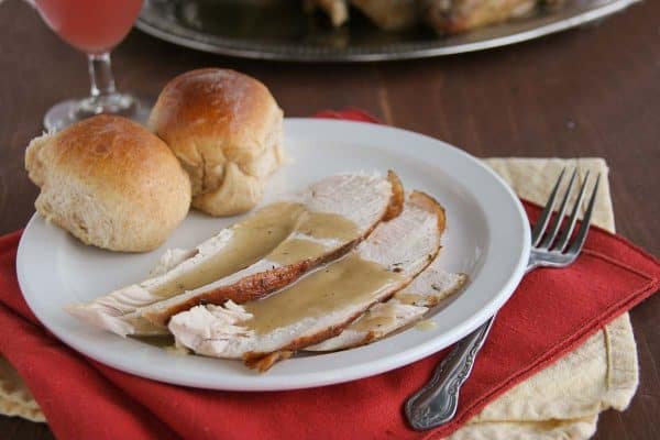 Honey Herb Glazed Turkey on a Plate