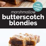 How to Make Marshmallow Butterscotch Blondies