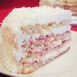 Perfect Party Cake with Raspberry and Coconut