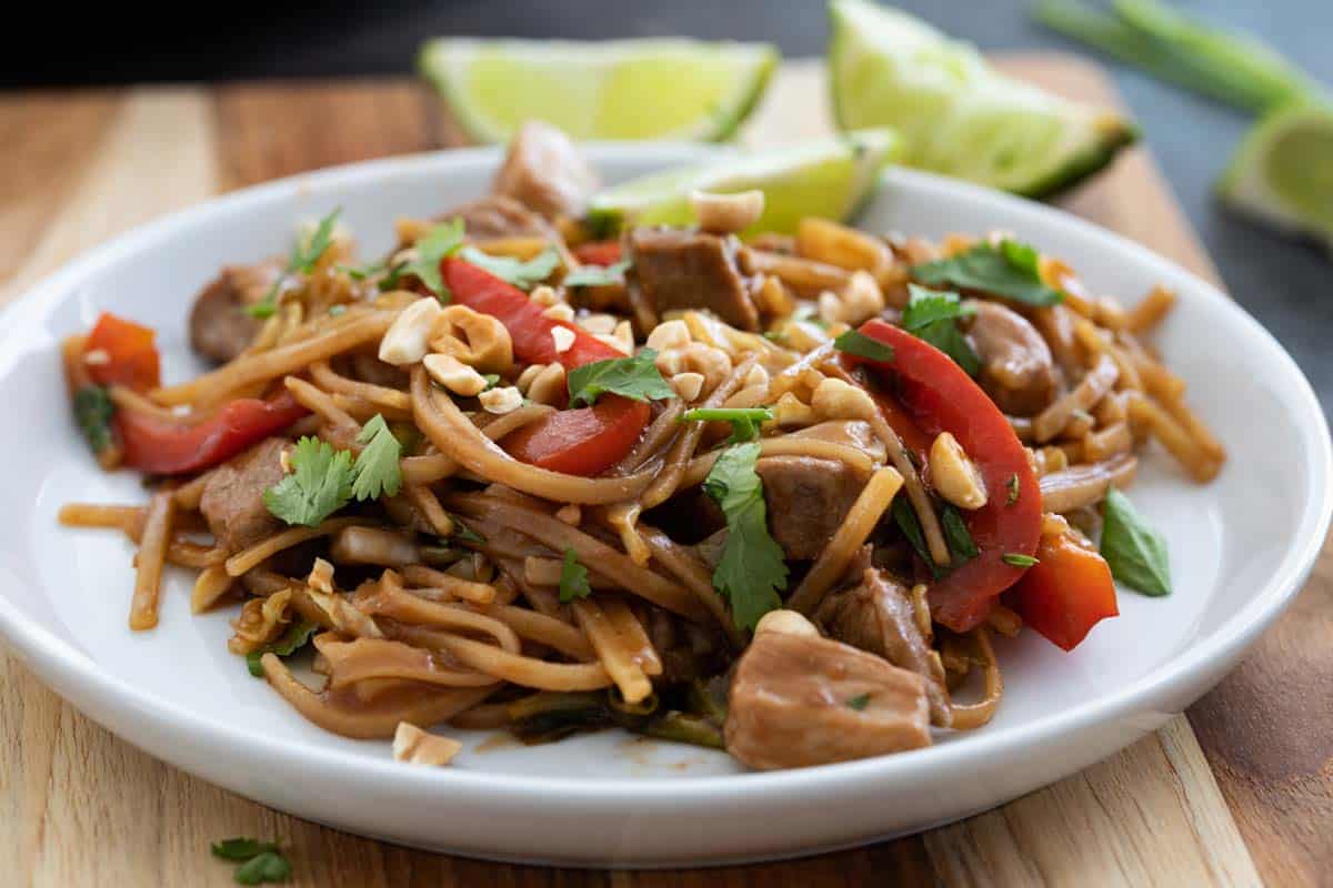 Pork noodle stir-fry recipe