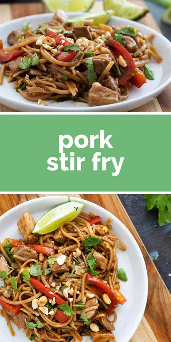 Pork Stir Fry Recipe with Rice Noodles Taste and Tell