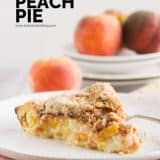 Sour Cream Peach Pie Recipe