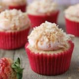 Recipe for Strawberry Colada Cupcakes