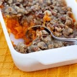 Texture of Sweet Potatoes with Banana and Honey