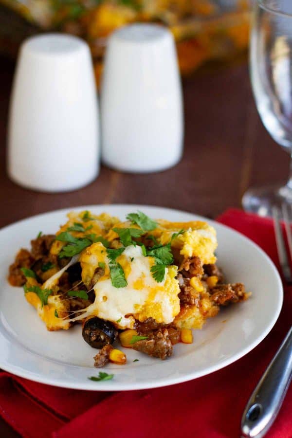 Serving of Tamale Pie