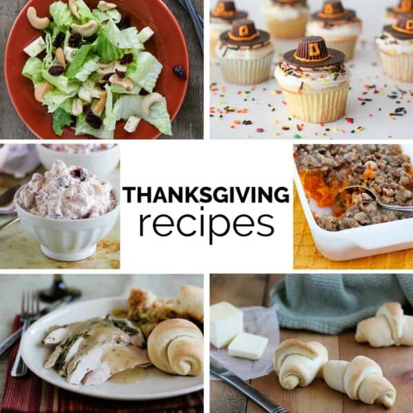 collage of Thanksgiving ideas
