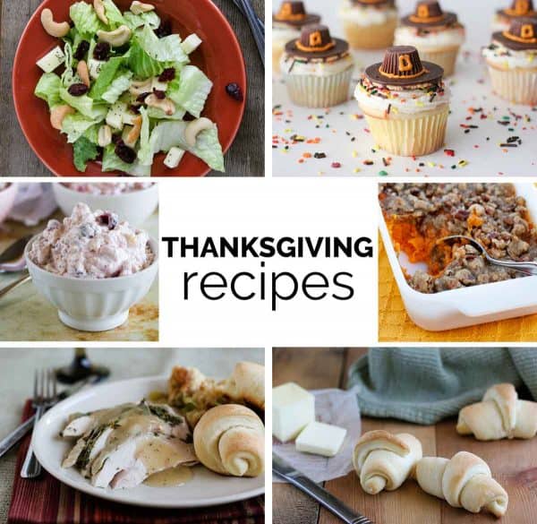 collage of Thanksgiving ideas